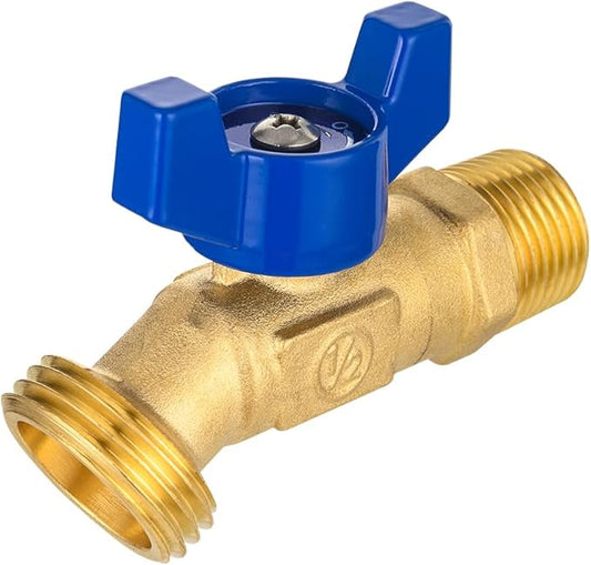 EFIELD (Pack of 20) 1/4-Turn Outdoor Spigot, Sillcock Hose Bibb Valve 1/2" Male NPT Inlet ×3/4" Male GHT Threaded Garden Hose Outlet/Connector (20),(SILLCOCK045-20PCS)