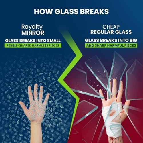 Royalty 54" Inch Round Tempered Glass Table Top – Clear Table Top Glass – Useful for Replacement, Tabletop Protector, Patio, Dining, Coffee, Desks - 1/2" Thick Flat Polished Edge