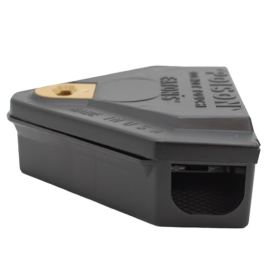 Gold Key Mouse Depot Plastic Tamper-Resistant Mini Bait Station with Clear Window – Indoor & Outdoor Mouse Size Rodent Control