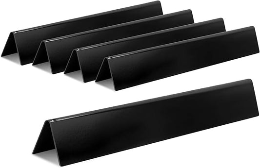GasSaf 17.5" Flavorizer Bar for Weber Genesis 300 E310 E320 E330 S310 S320 S330 EP310 EP320 EP330 Grills with Front Control(2011-2016), 5 PCS Porcelain Enameled Heat Plates for Weber 7620 7621