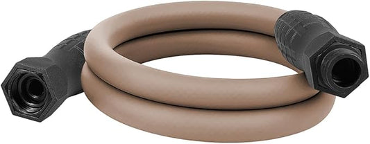Flexzilla Colors SwivelGrip Garden Hose 5/8 in. x 5 ft., Lightweight All-Weather Water Hose, Durable and Flexible, Leak-Free Connections, Brown Mulch
