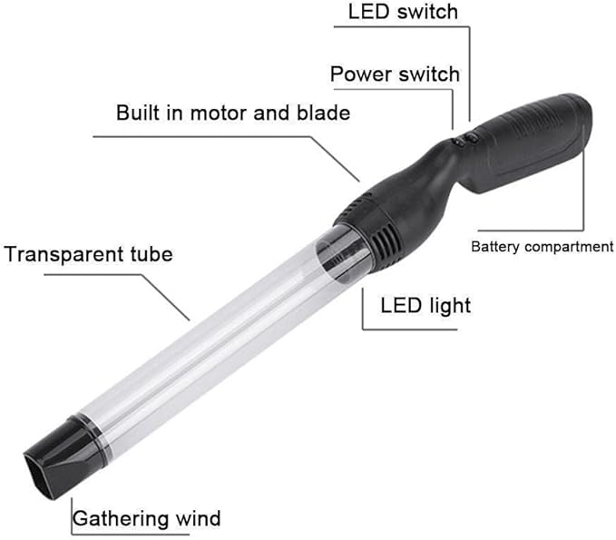 2025 Vacuum Bug Catcher Spider Insect Traps Catcher Bug Pest Control for Adults,Kids Insects Handheld Pest Suction Trap LED Flashlight for Ants,Moth,Stink Bugs,Beetle,Cockroach(Battery Not Include)