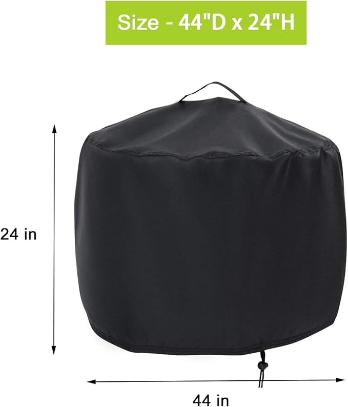 Fire Pit Cover,44in Round Propane Firepit Covers,Outside Gas Propane Fire Pit Table Covers Round Fire Pit Column-44"D x 24"H