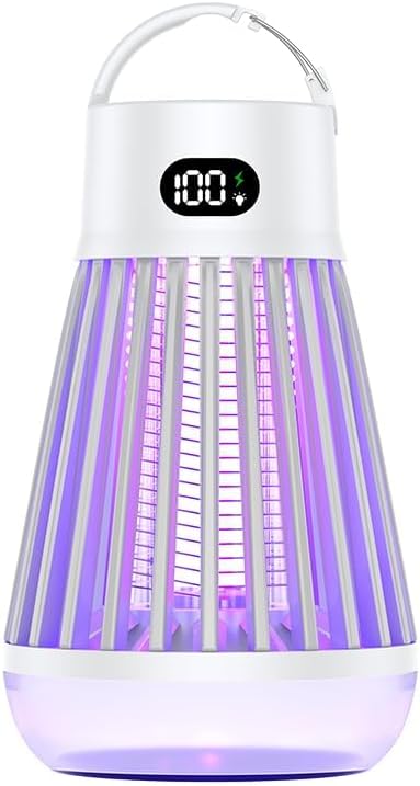 Zappify Zapper 2.1 Portable Bug Zapper, Indoor & Outdoor, Cordless Rechargeable Mosquito Zapper, Hanging Hook, 1500V High Voltage, Trap for Fly, Insect, Mosquito & Bugs