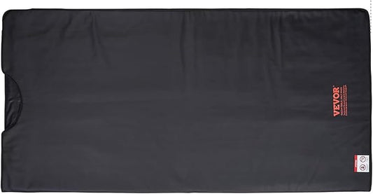 VEVOR Far Infrared Carbon Heating Sauna Blanket for Detoxification and Home Relaxation, Portable with 1-6 Level Adjustable Temperature Range (95-185℉) and 1-60 Minutes Timer