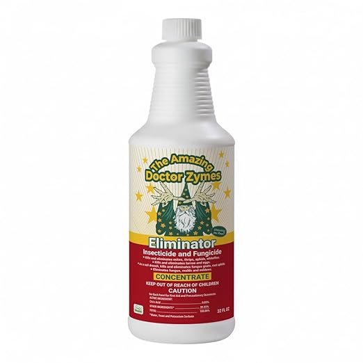 Eliminator Concentrate – Organic Enzyme Insecticide & Miticide – Safe Pest Control for Gardens, Crops, Homes & Pets – Natural Bug Spray for Aphids, Mites, Whiteflies, Flies, Mildew & Fungus