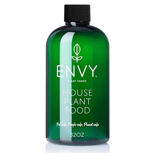 ENVY House Plant Food – Advanced Liquid Fertilizer for Indoor Plants – All-Purpose One-Part Formula for Stronger Roots, Greener Leaves & Faster Growth (32oz)