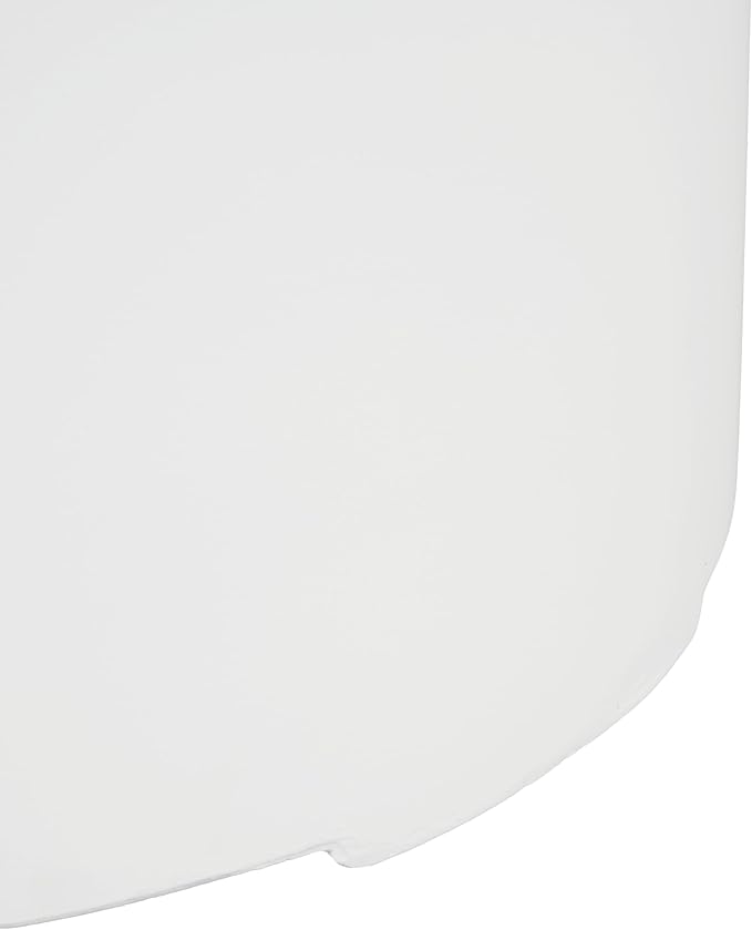 Propane Tank Cover Table for Fire Pits, 20 LB MGO Propane Tank Holder with Side Handles, Round Outdoor Tank Storage Side Table for Patio, Gas Griddle, White