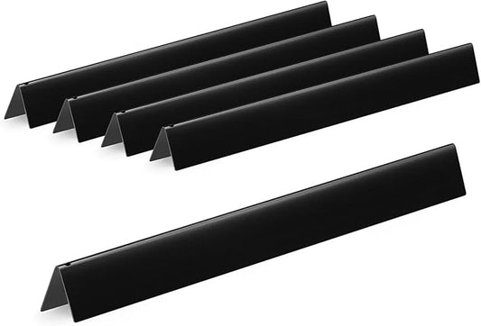 GasSaf 24.5" Flavorizer Bars for Weber Genesis 300 Gas Grills, Flavor Bar for Weber 7539 7540, Genesis E-310 E-320 S-310 S-320, EP/CEP 310 & 320 (Side-Knob), 5-Pack Porcelain Enameled Heat Plates Bars