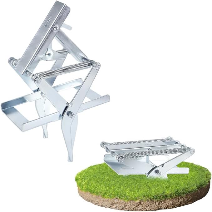 Scissor Mole Trap – Heavy-Duty Step-to-Set Yard & Garden Eliminator Trap, Galvanized Steel Construction, Easy-to-Use & Reusable Outdoor Solution