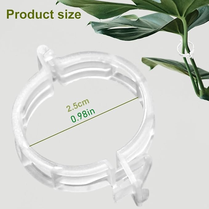 AIIONP 150 PCS Plant Support Clips Reusable Garden Clips, Secured Plastic Plant Clips, Tomato Support Clips for String Trellis for Climbing Plants Outdoor Indoor Plant Flowers Stem Vine Fixing Clips