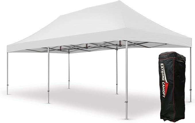 Extreme Canopy Commercial Heavy Duty Aluminum Instant Popup Canopy Tent (White, 13ft x 26ft)