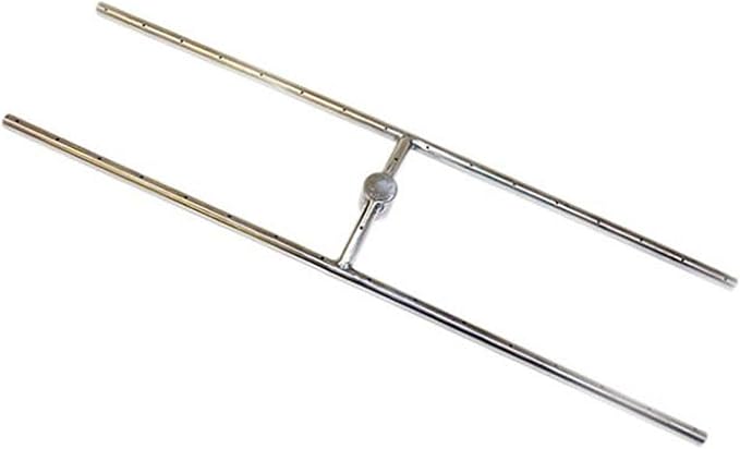 Hearth Products Controls (HPC) Rectangle Stainless Steel Fire Pit H-Burner (HBSB36-NG), 36x8-Inch, Natural Gas