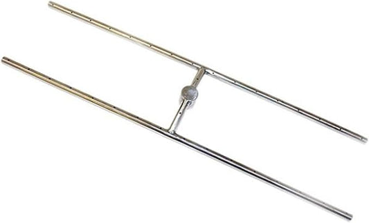 Hearth Products Controls (HPC) Rectangle Stainless Steel Fire Pit H-Burner (HBSB36-NG), 36x8-Inch, Natural Gas
