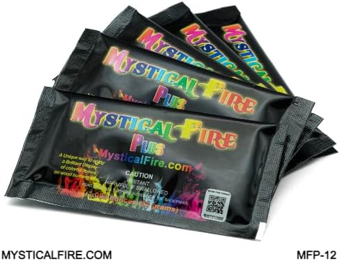 Mystical Fire PLUS Campfire Fireplace Colorant Packets (12 Pack, Mystical Fire Plus)
