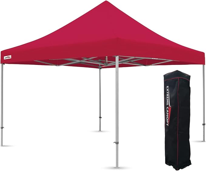 Extreme Canopy Commercial Heavy Duty Aluminum Instant Popup Canopy Tent (Red, 13ft x 13ft)