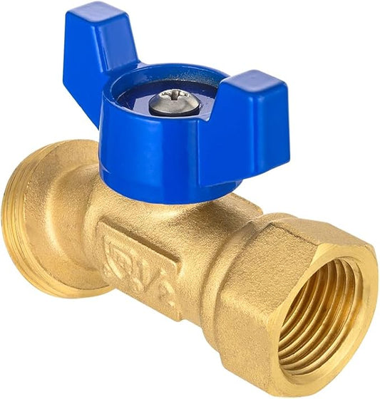 EFIELD (Pack of 5) 1/4-Turn Outdoor Spigot, Sillcock Hose Bibb Valve 1/2" Female NPT Inlet ×3/4" Male GHT Threaded Garden Hose Outlet/Connector (5),(SILLCOCK039-5PCS)