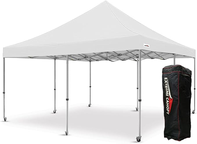 Extreme Canopy Commercial Heavy Duty Aluminum Instant Popup Canopy Tent (White, 16ft x 16ft)