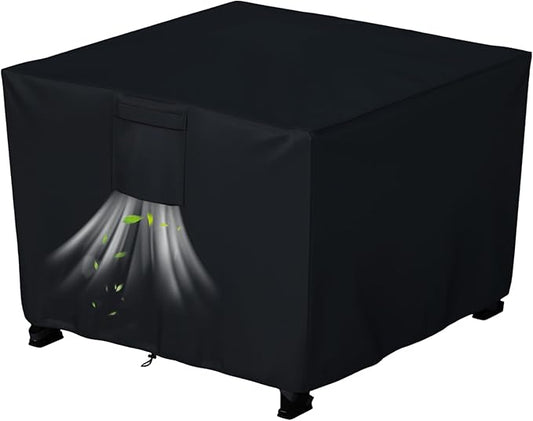 Chinchilla Heavy Duty 28 Inch Square Fire Pit Cover - 100% Waterproof & Weatherproof, Durable All-Season Protection for 26/27/28 Inch Propane Fire Pits and Tables