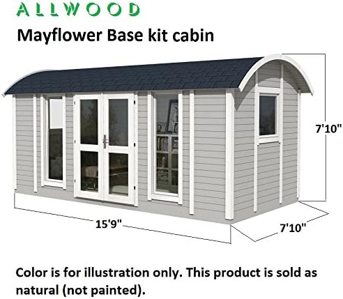 Allwood Mayflower Base | 117 SQF Garden House, Cabin Kit