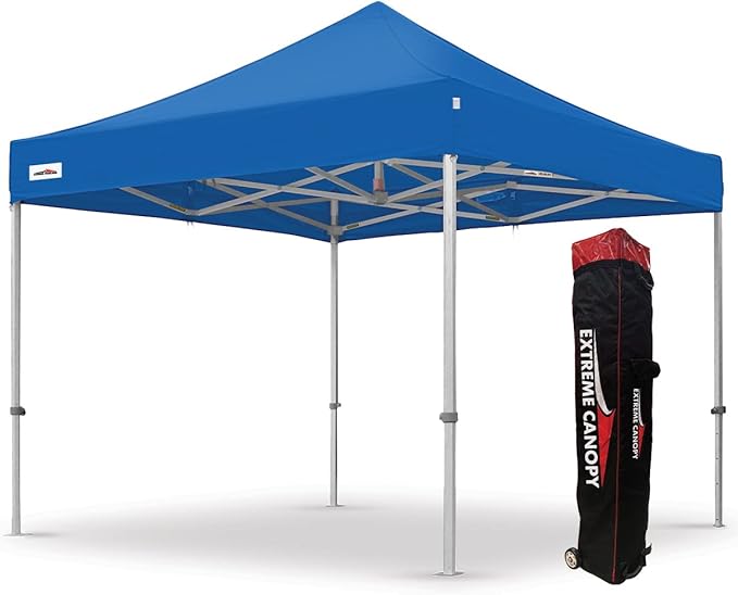 Extreme Canopy Commercial Heavy Duty Aluminum Instant Popup Canopy Tent (Blue, 10ft x 10ft)