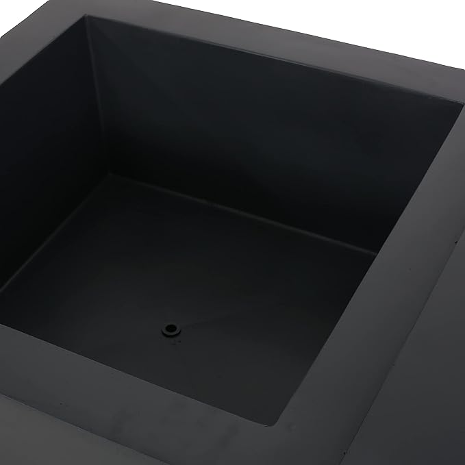 Propane Fire Pit Table, 56" MGO Firepits for Outside, Gas Fire Pit for Outside Patio, Propane Fire Table with Storage for Deck, Pool, 50,000BTU, Tank Not Included, Dark Gray+Natural Wood