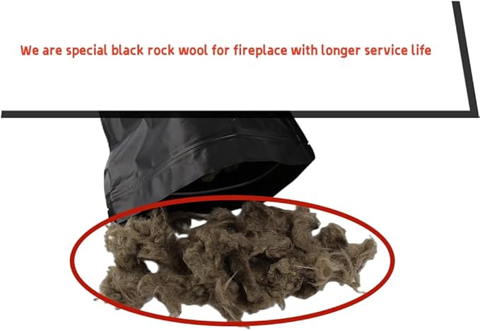 Rock Wool+Lave Rock+Vermiculite for Gas logs (for 18-24 Inch Fireplace)