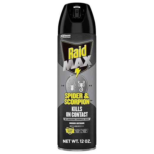 Raid Max Spider and Scorpion Killer, Kills Spiders, Scorpions, Roaches, Ants, Waterbugs, Earwigs, 12 Oz