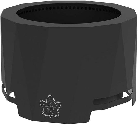 Blue Sky Outdoor Living NHL Toronto Maple Leafs 24” Steel Peak Patio Smokeless Fire Pit, Firewood and/or Wood Pellet Burning