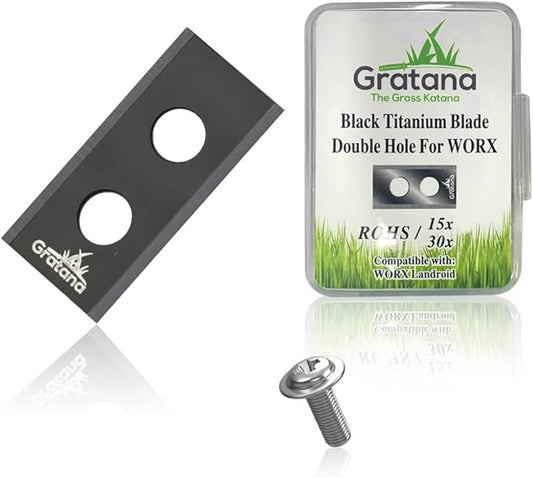30 Count Double Hole Replacement Blades for Worx Landroid Robot Lawn Mower