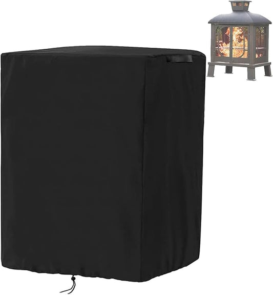 Fire Pit Cover Square for PAPABABE 45" Fire Pit Pagoda,Heavy Duty 420D Outdoor Fireplace Wood Fire Pit Cover