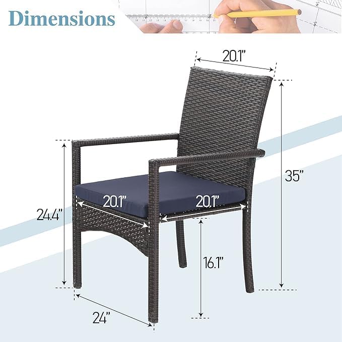 MFSTUDIO 9 Pieces Patio Dining Table Set, 8 Person Outdoor Square Table Set with Chairs, Large Dining Furniture Set, Patio 60" Square Metal Dining Table for 8, Backyard, Porch