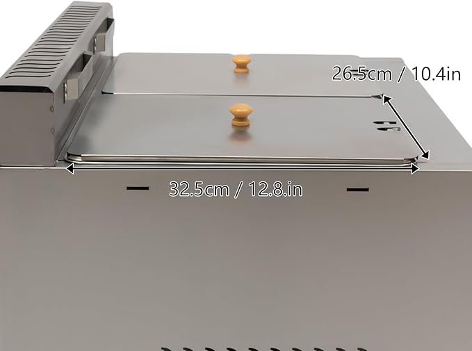 Propane LPG Gas Deep Fryer 2 Burners Commercial Countertop Deep Gas Fryer Natural Gas Food Warmer Stainless Steel 6L ×2 for French Fries Restaurant Home Kitchen, without Baskets (US Stock)