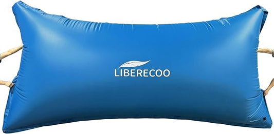LIBERECOO 8FT x 15FT Huge Pool Cover Pillows for Above-Ground Swimming Pools, 0.4mm Extra Durable Long-Lasting Inflatable Winter Pool Pillows,Ropes Included