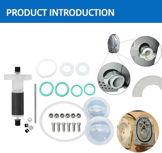 P4071 58113 Hot Tub Water Pump E02 Repair Kit for Coleman Lay-Z-Spa (w/Impeller & Shafts)