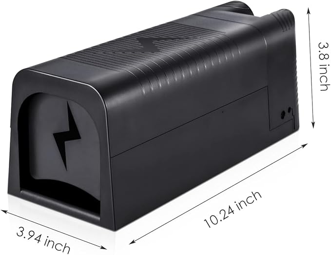 Electric Mouse Trap Zapper,Rechargeable Rat Traps Indoor for Homes,Effective Fast Kill,Reusable Electric Rat Traps Outdoor Mice Rodent Zapper Mouse Trap Killer for Attic Warehouse Kitchen,No Touch