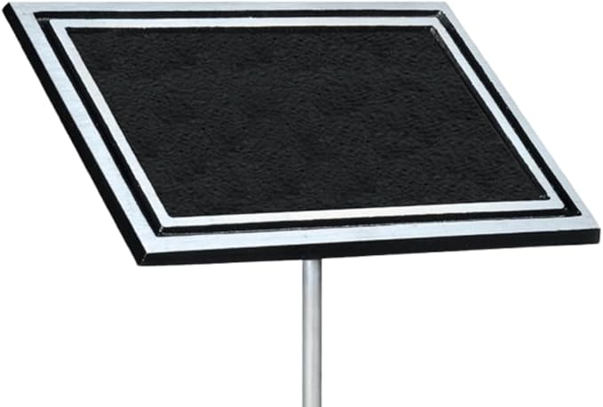 Same Day Awards Outdoor Memorial Plaque with Stake – 'Custom Engraved 8x10 Black & Silver Cast Aluminum Weather Proof Tribute Sign for Garden Bench Tree Dedication & Pet Memorial