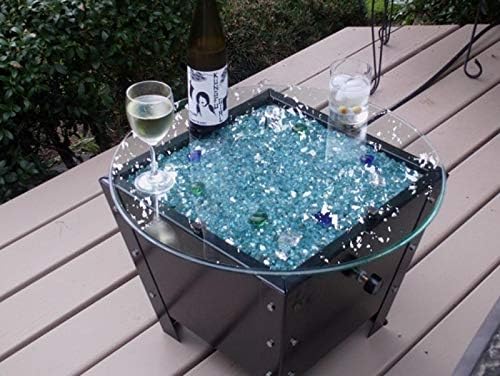 Hiland Reflective Fire Glass, 10 lb, Cobalt