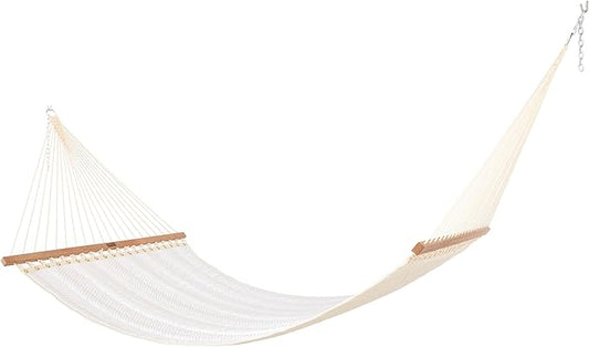 Nags Head Hammocks Clock Out Cloud Bella Dura Quilted Hammock, Constructed of Durable Fabrics, Cumaru Spreader Bar, Rolled Rim Grommets, Galvanized Hardware, Handcrafted in The Carolinas