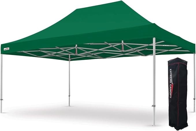 Extreme Canopy Commercial Heavy Duty Aluminum Instant Popup Canopy Tent (Green, 13ft x 20ft)