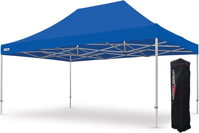Extreme Canopy Commercial Heavy Duty Aluminum Instant Popup Canopy Tent (Blue, 13ft x 20ft)