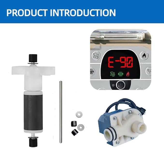P4071 58113 Hot Tub Water Pump E02 Repair Kit for Coleman Lay-Z-Spa (w/Impeller & Shafts)