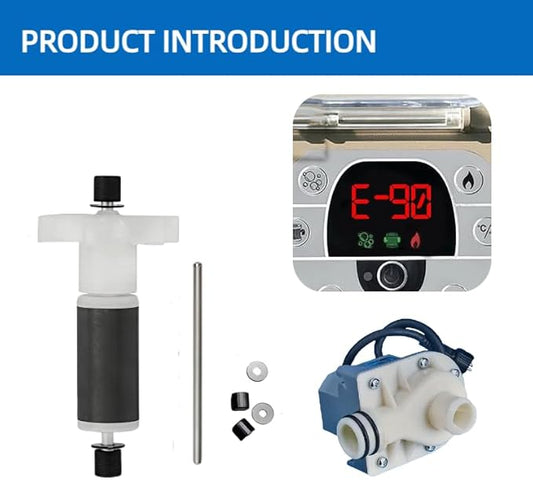 P4071 58113 Hot Tub Water Pump E02 Repair Kit for Coleman Lay-Z-Spa (w/Impeller & Shafts)