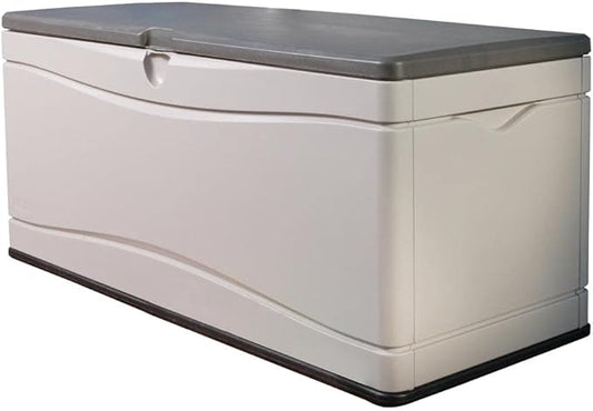 Lifetime 60012 Extra Large Deck Box, 130 Gallon, Desert Sand/Brown