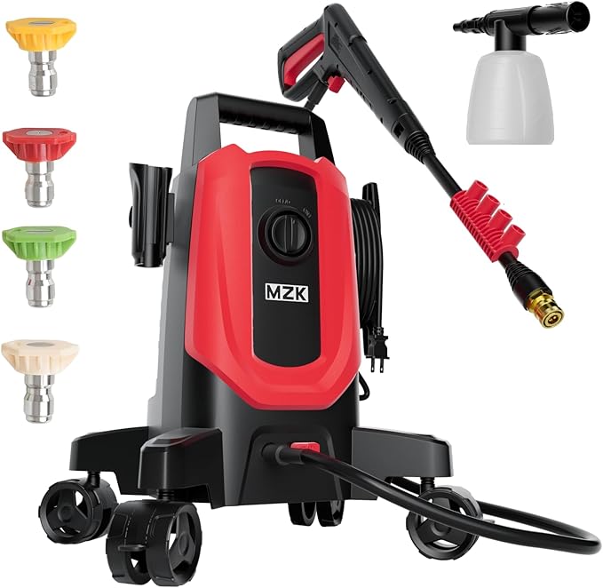 Pressure Washer,5200PSI Power Washer with 4 Quick Connect Nozzles, High Pressure Cleaning Machine with Foam Cannon for Cars/Fences/Driveways/Patios/Home Cleaning