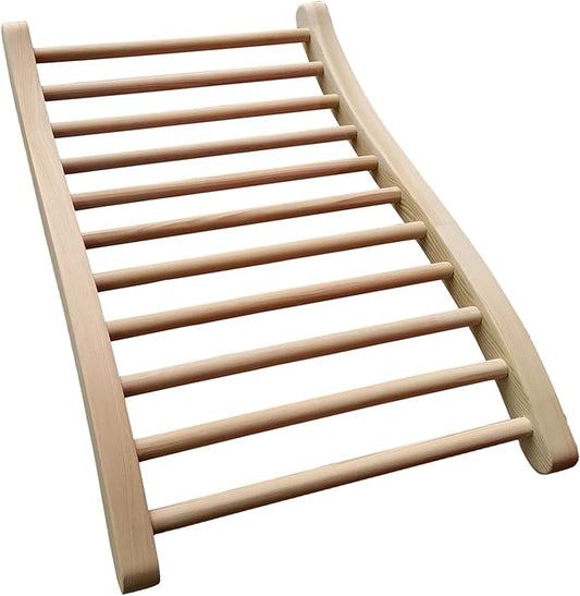 LTCCDSS Sauna Backrest, Natural Wood Hemlock Sauna Backrest Chair, Sauna Accessories for Residential and Sauna Room
