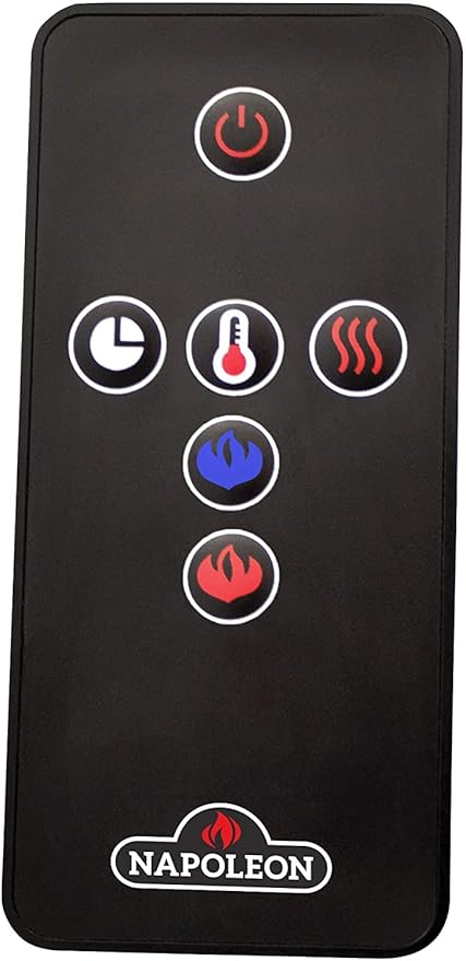 Napoleon Purview 50 - NEFL50HI - Wall Hanging Electric Fireplace, 50-in, Black, Glass Front, Glass Crystal Ember Bed, 3 Flame Colors, Use with or Without Heat