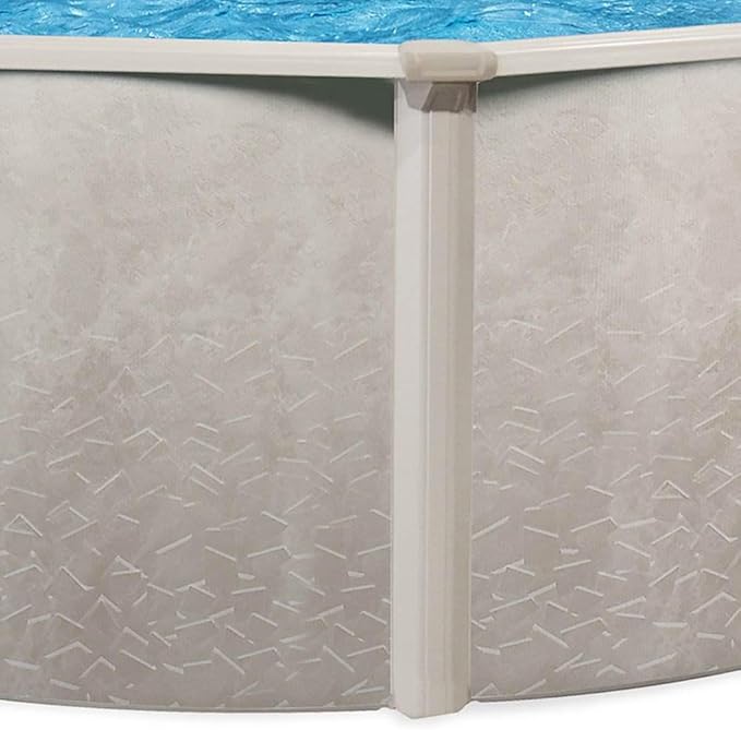Aquarian Phoenix 21 Foot Round x 52 Inch Deep Steel Frame Above Ground Swimming Pool Set with Sand Filter, Pump, Ladder, Pool Liner, and Skimmer