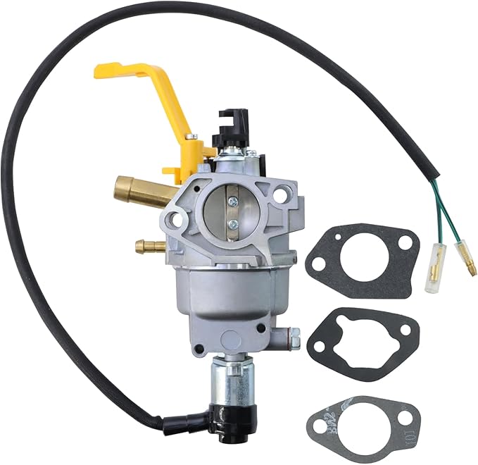 KIKITE Carburetor Compatible with Firman T07573 Tri Fuel Generator 9400 Watt 439cc Engine Carburetor Part# 375715509 490.131000.42F