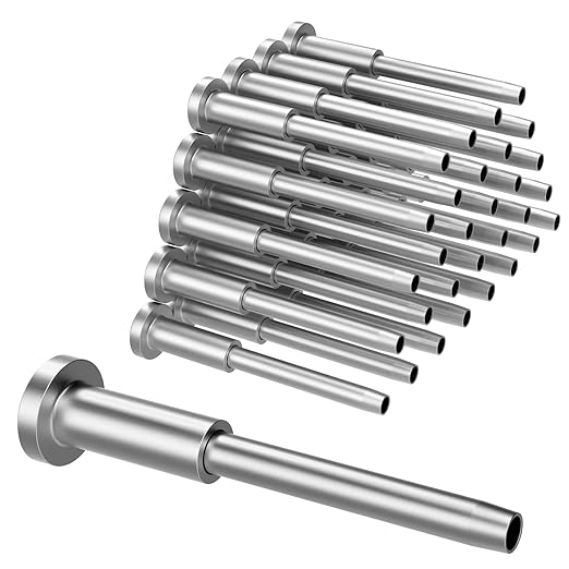 BLIKA 30 Pack Invisible Cable Railing Kit, T316 Stainless Steel 1/8" Invisible Receiver and Swage Stud End for Cable Railing, Swage Tensioner 1/8" for Wood/Metal Post, Cable Railing Hardware